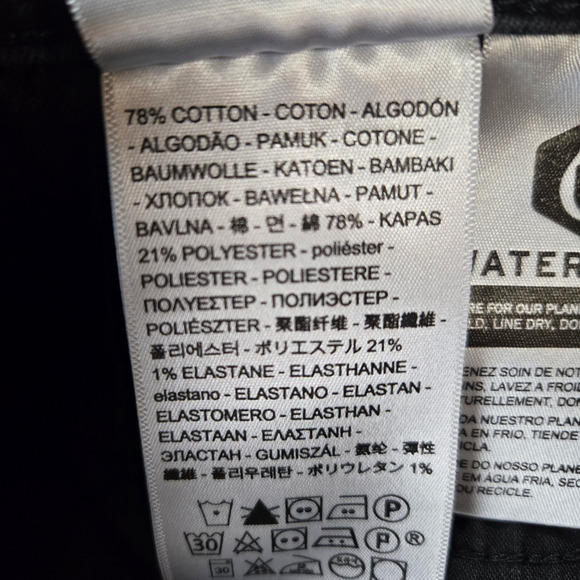 Levi's Black Classic Straight Mid Rise Black Label Straight Leg Jeans Size 18 S - Picture 6 of 10